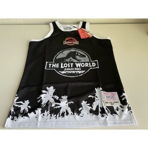 Headgear Classics Men’s Sz L The Lost World  Jurassic Park BBall Jersey NEW